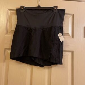 Old Navy Maternity Black Skort, Linen/Viscose‎ Bottom, NWT, Size Small